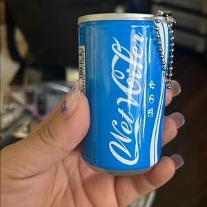 Blue Wet Wipes Mini Can Keychain